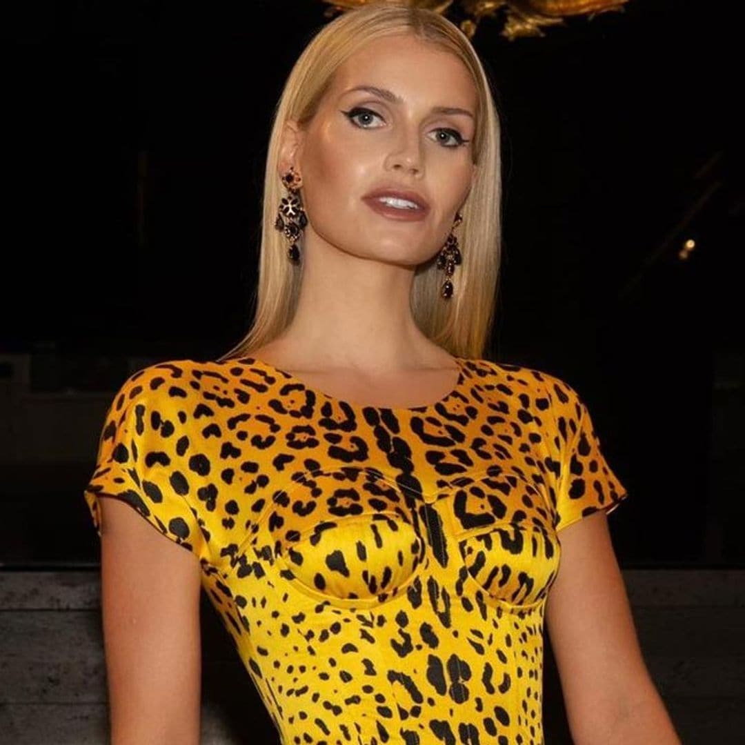 Lady Kitty Spencer seduce con el vestido de leopardo que antes vimos en Hollywood