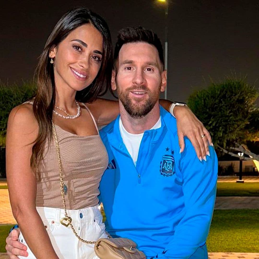 Antonela Roccuzzo y sus hijos, el arma secreta de Messi en la decisiva semifinal del mundial