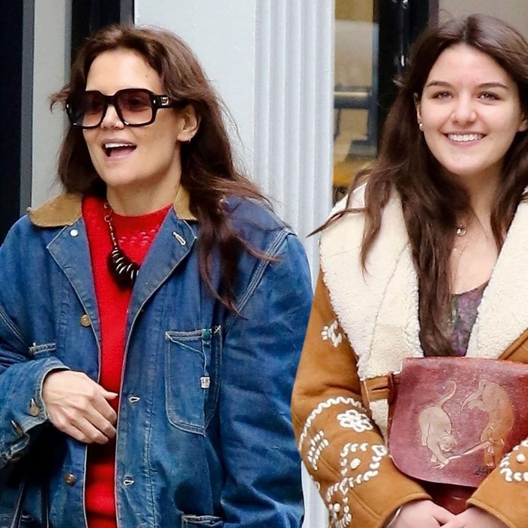 Katie Holmes y Surie Cruise, ¿madre e hija o hermanas? Las fotografías que te harán ‘dudar’