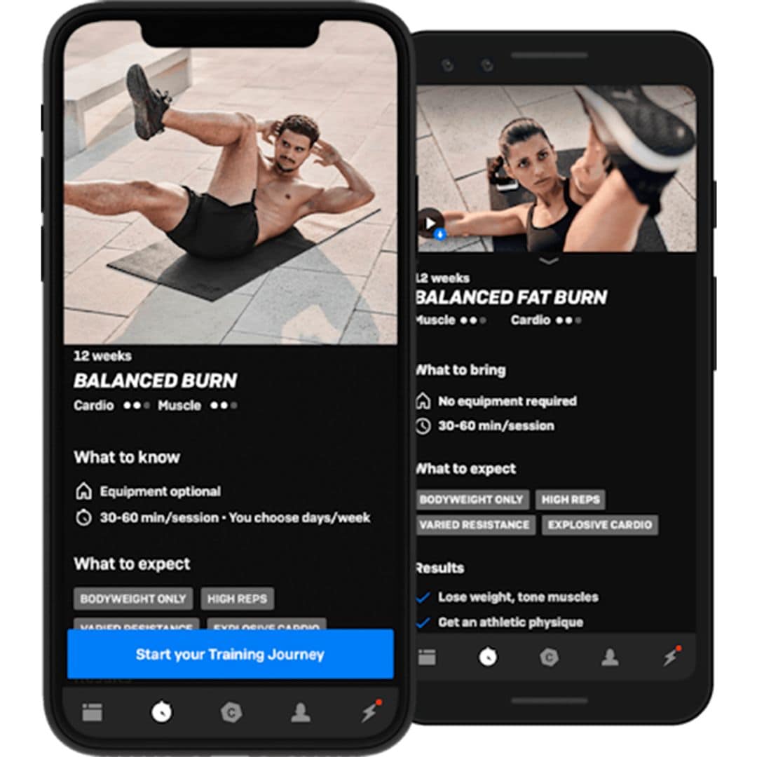 App de entrenamiento Freeletics