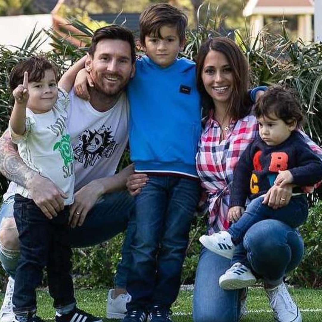 Mateo, el hijo de Leo Messi y Antonela Roccuzzo, festeja su cumpleaños imitando a su papá