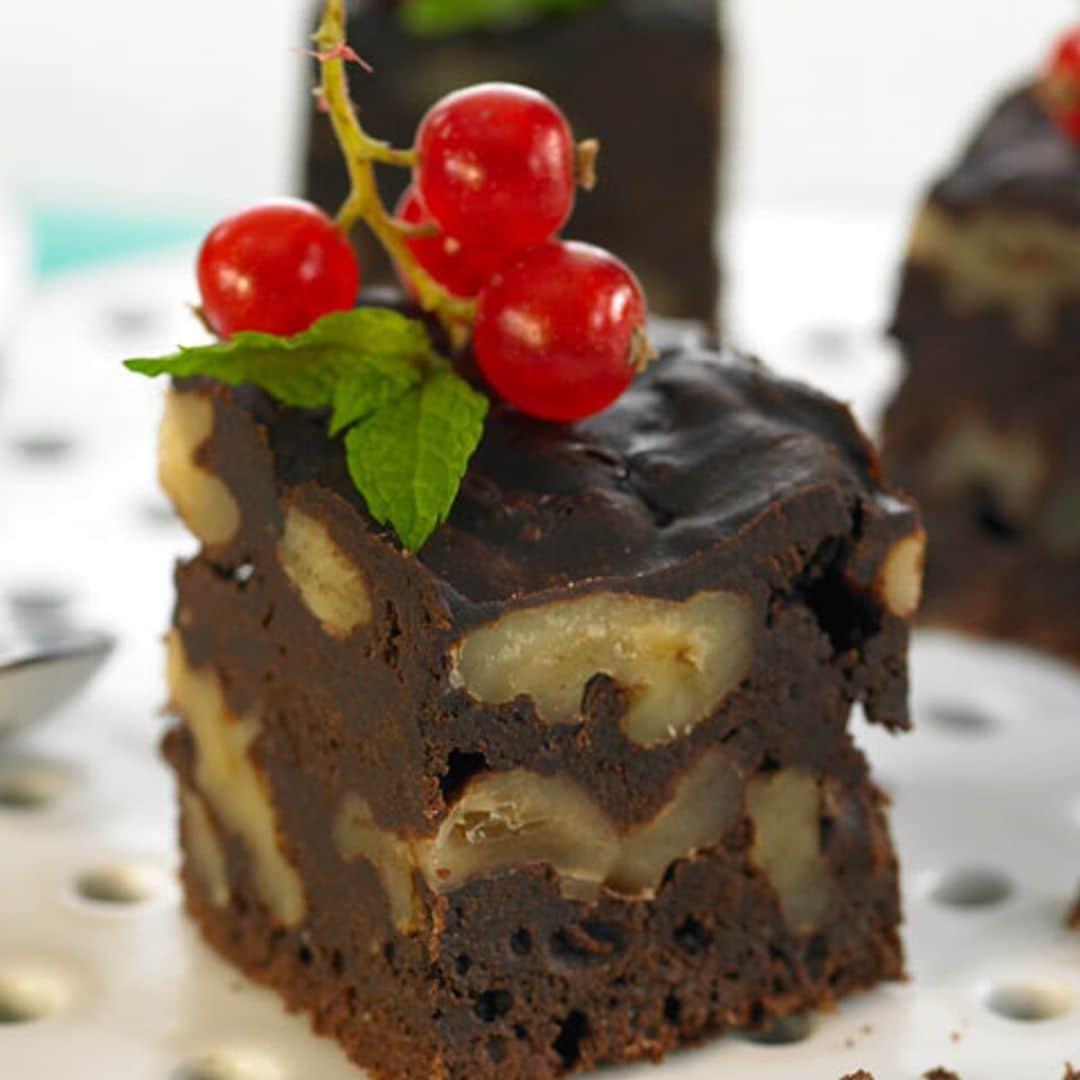 Brownie de nueces y avellanas