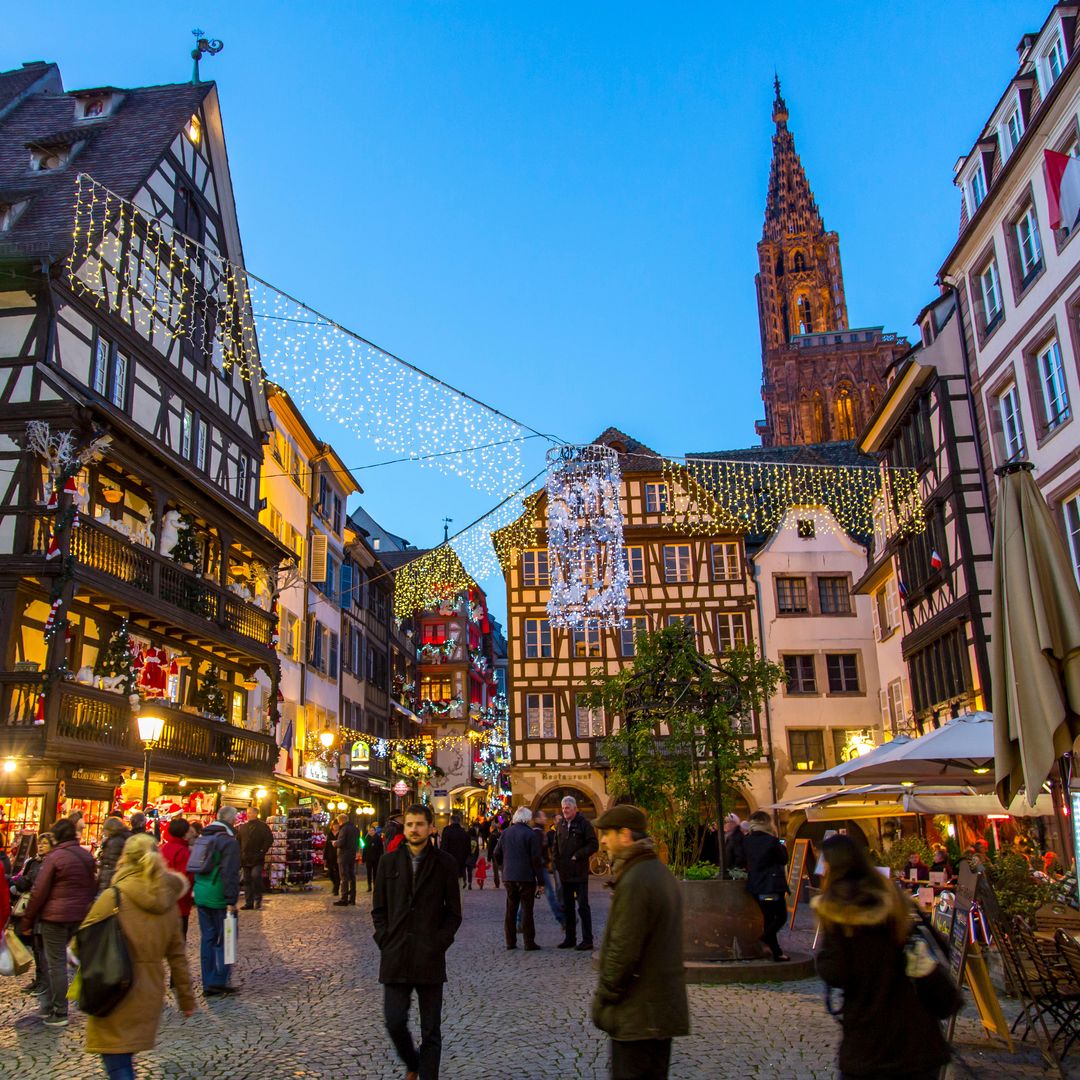 Navidad en Estrasburgo, Alsacia, Francia 