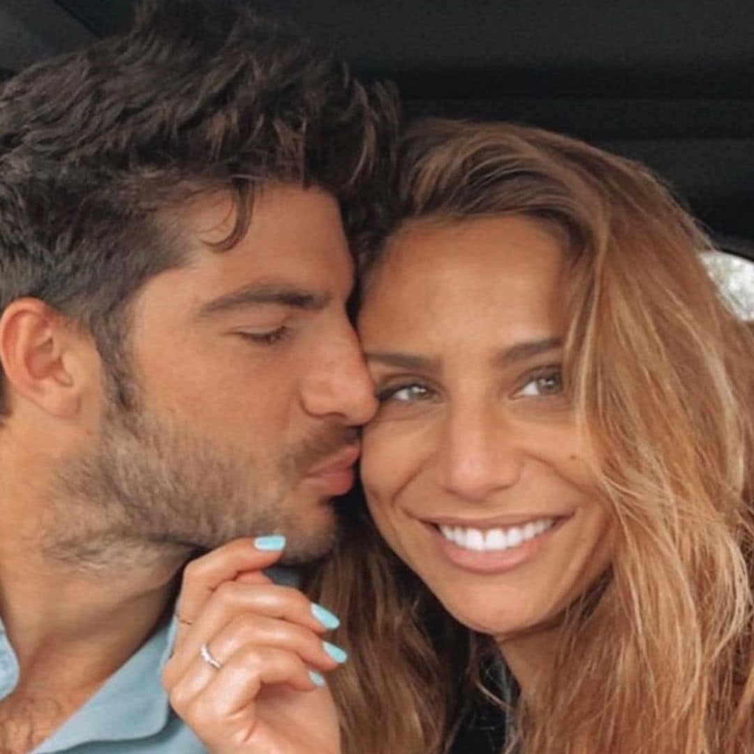 Lucía Villalón, la imagen de la felicidad junto a su novio