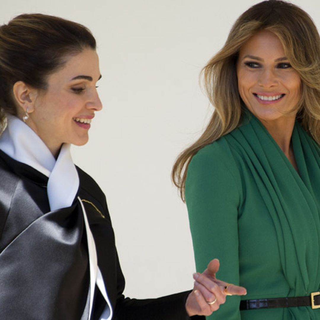 FOTOGALERÍA: Rania, ¡bienvenida a la Casa Blanca! Melania Trump se estrena ante la realeza