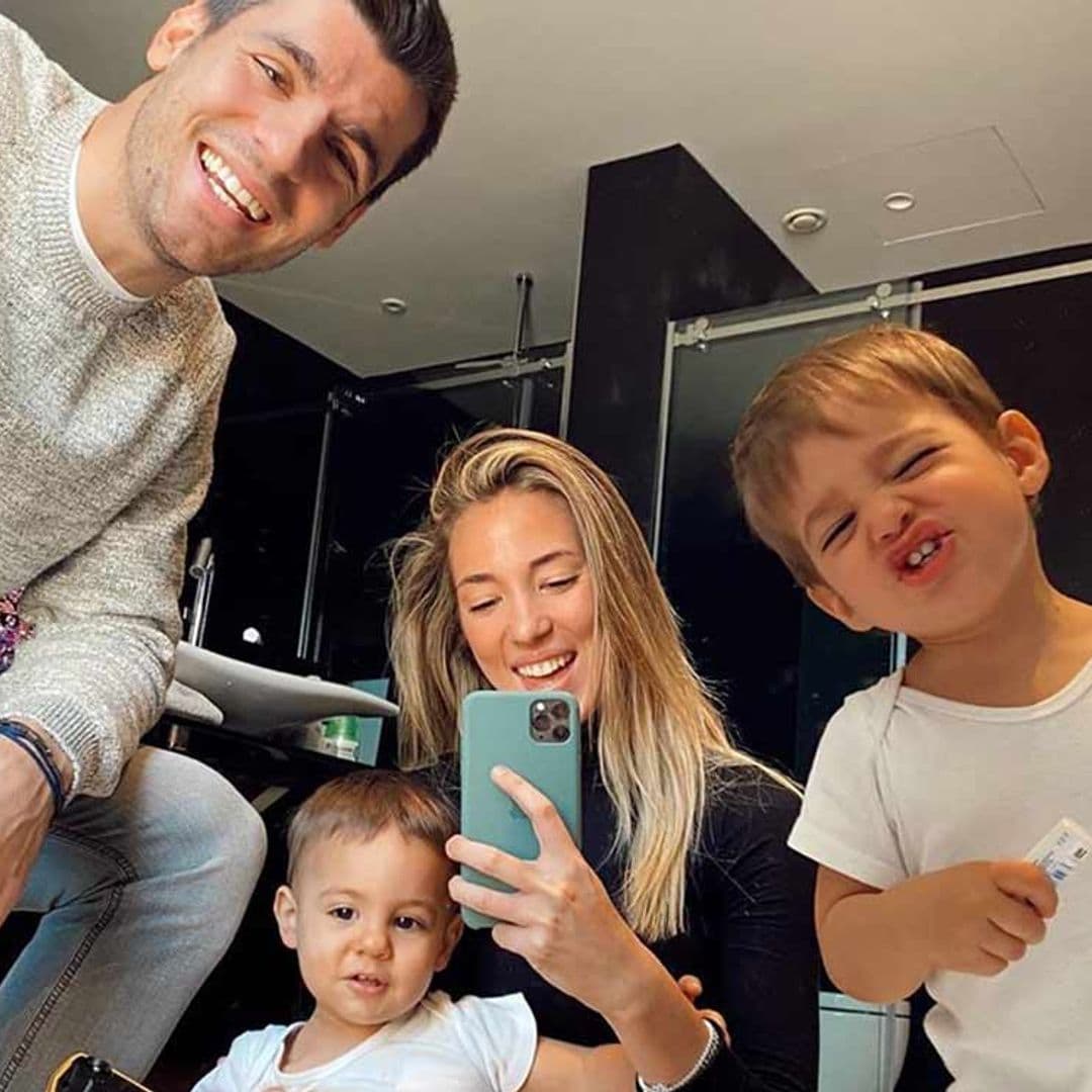 ¿De quién son los cochecitos? El divertido momento de los hijos de Álvaro Morata y Alice Campello