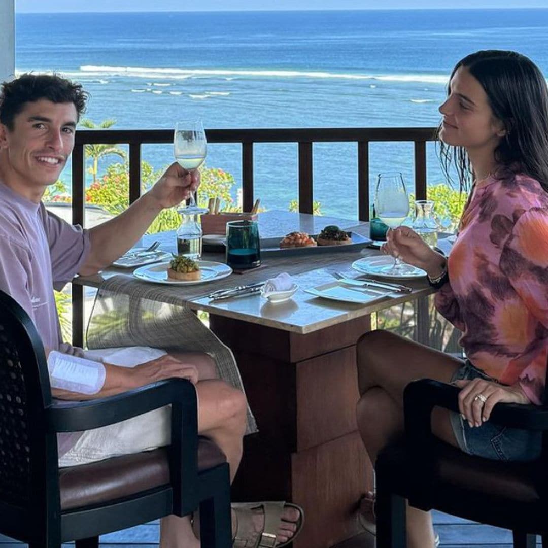 El romántico viaje a Bali de Marc Márquez y Gemma Pinto demostrando que están más enamorados que nunca