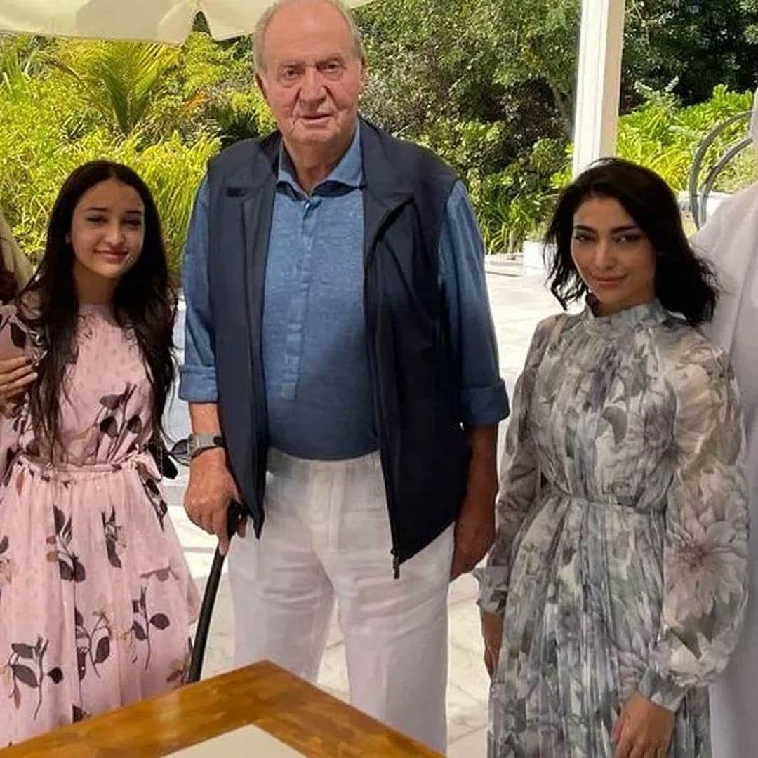 La imagen del rey Juan Carlos tomada este lunes que confirma su buen estado de salud