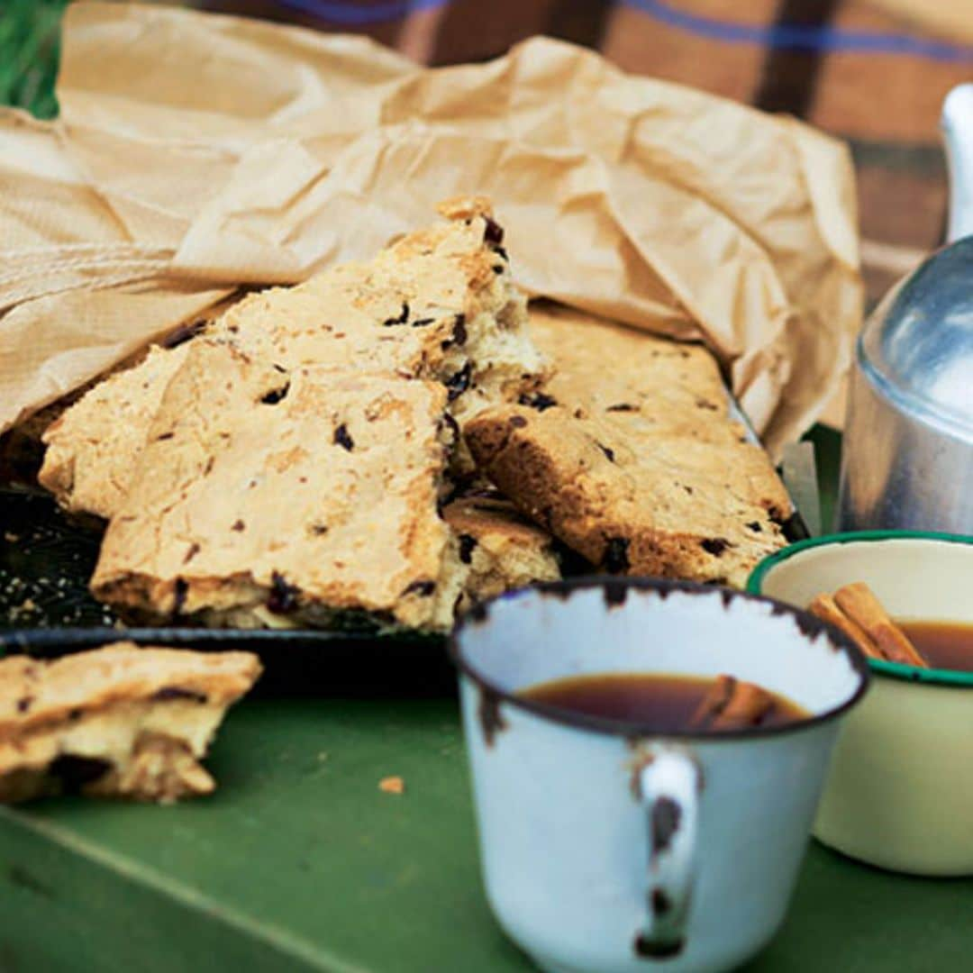 Tortas de chocolate con arándanos