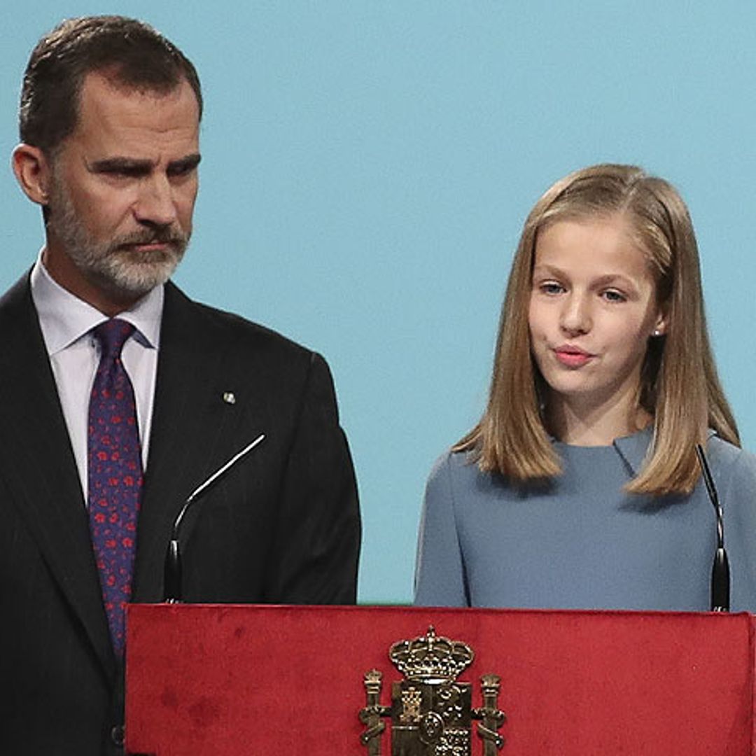 Así ha sido el debut público de la princesa de Asturias el día de su 13º cumpleaños