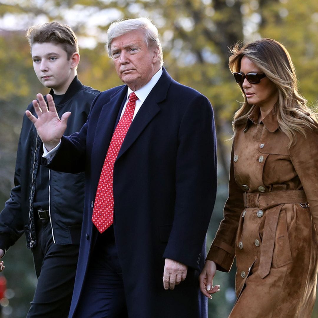 Barron, el hijo de Donald y Melania Trump, también ha tenido coronavirus