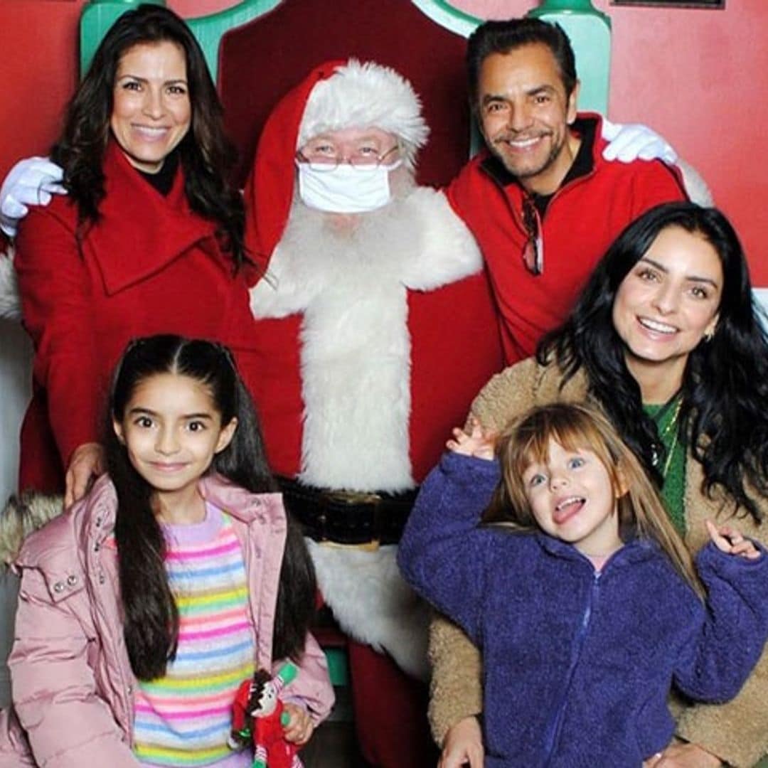 Los Derbez presumen su tradicional encuentro con Santa Claus