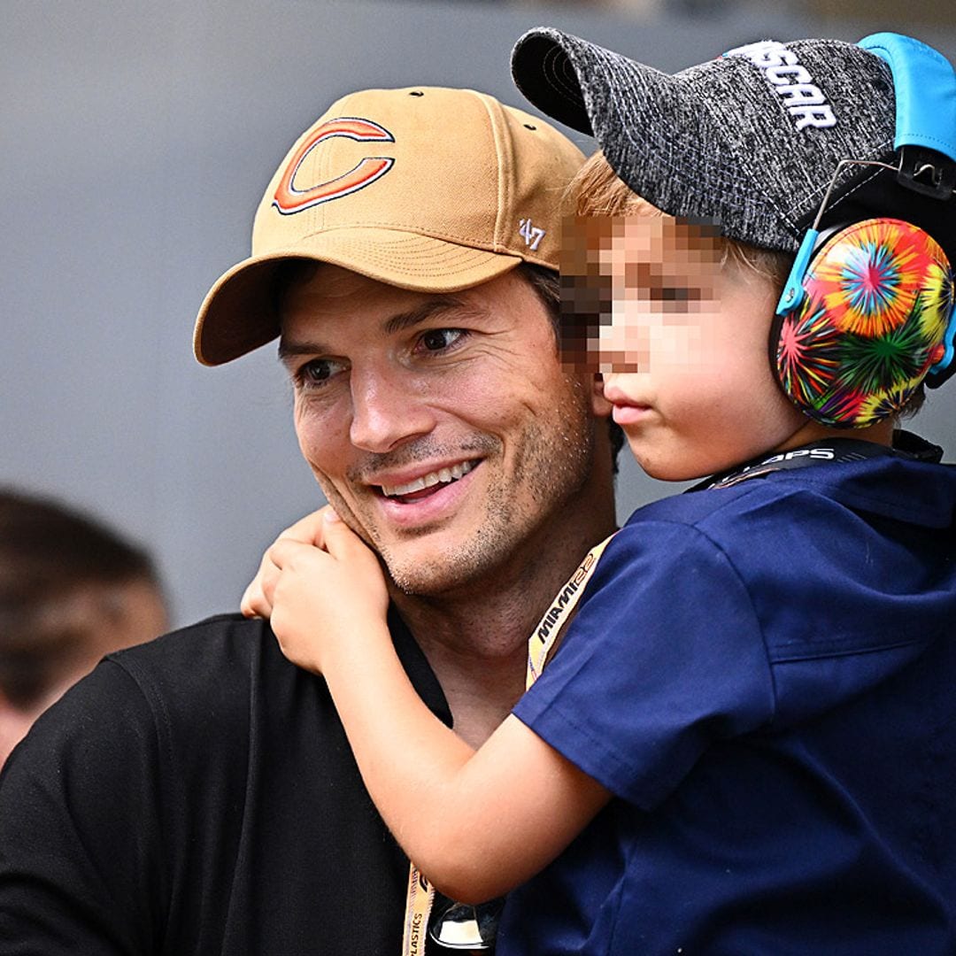 ¡Qué mayores! Los hijos de Ashton Kutcher y Milan Kunis, protagonistas de la Fórmula 1 en Miami