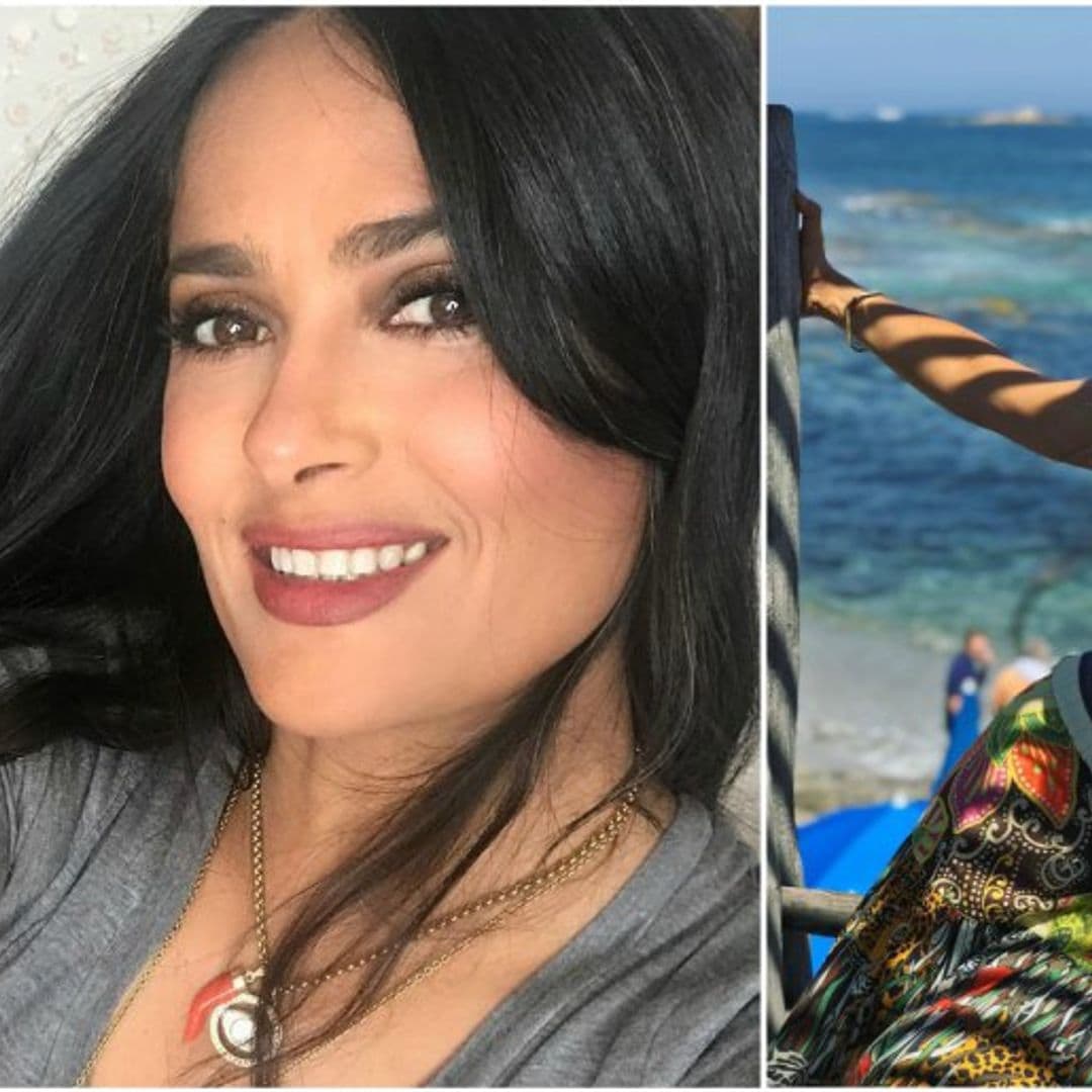 El look playero de Salma Hayek que puedes tener ¡por menos de $90!