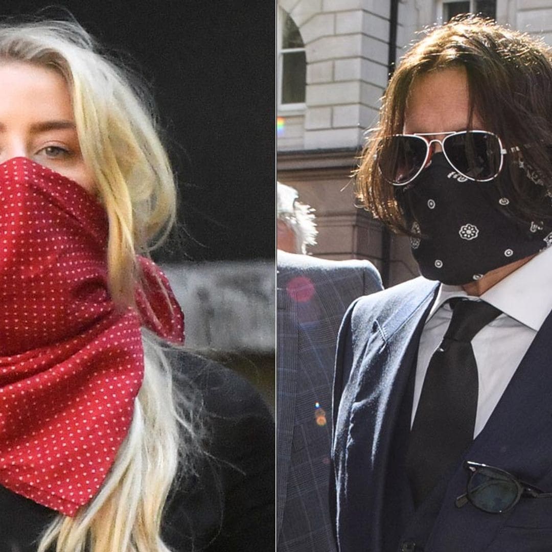 Johnny Depp y Amber Heard, cara a cara en los juzgados de Londres