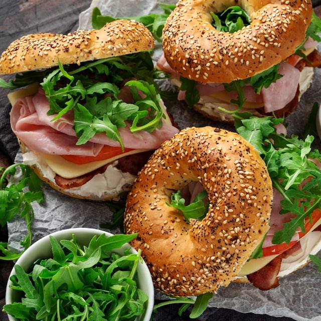 bagels rucula adob