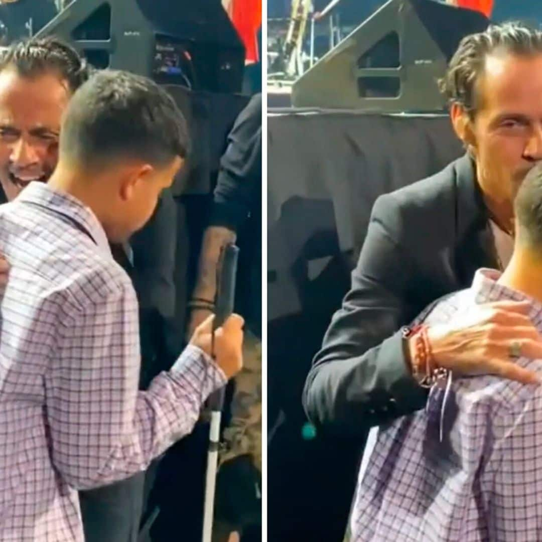 Marc Anthony y el gran gesto con un fan en pleno concierto