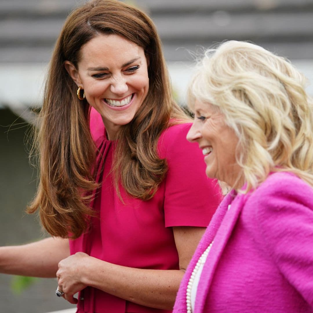 ¡Parece, pero no es! Kate asiste al G7 con el 'clon' de uno de sus vestidos de invitada