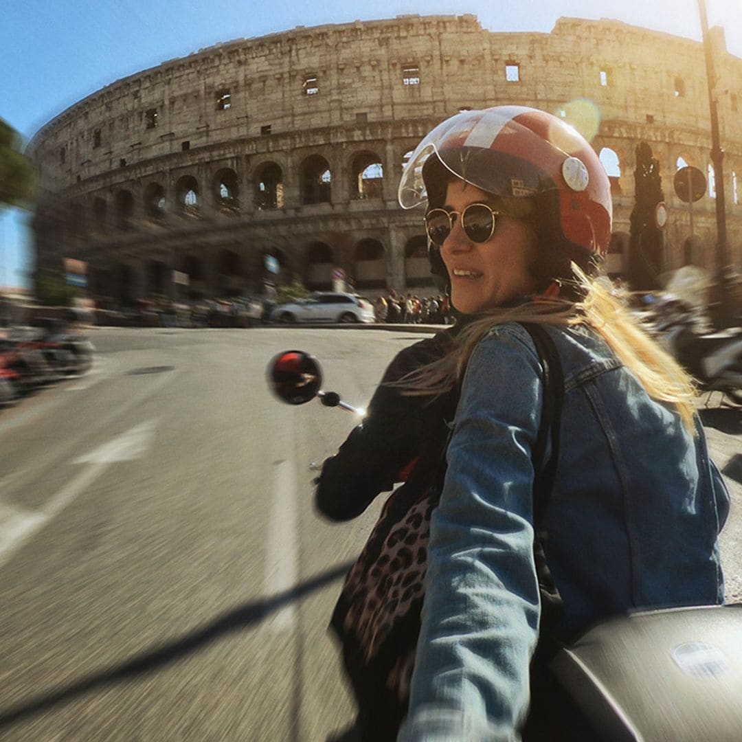 Roma en Vespa a lo Audrey Hepburn