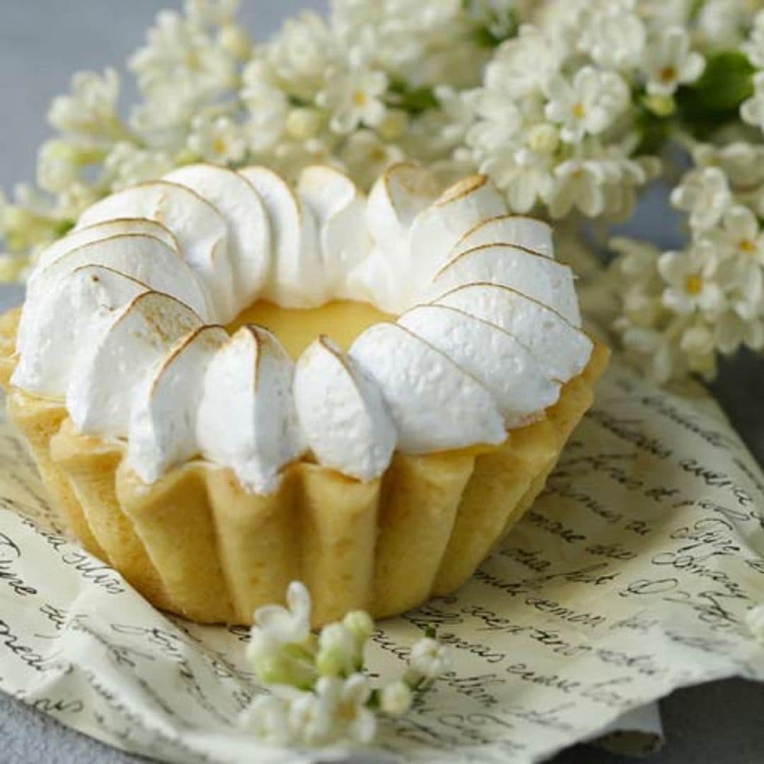 Tartaletas de chocolate blanco a la lima-limón