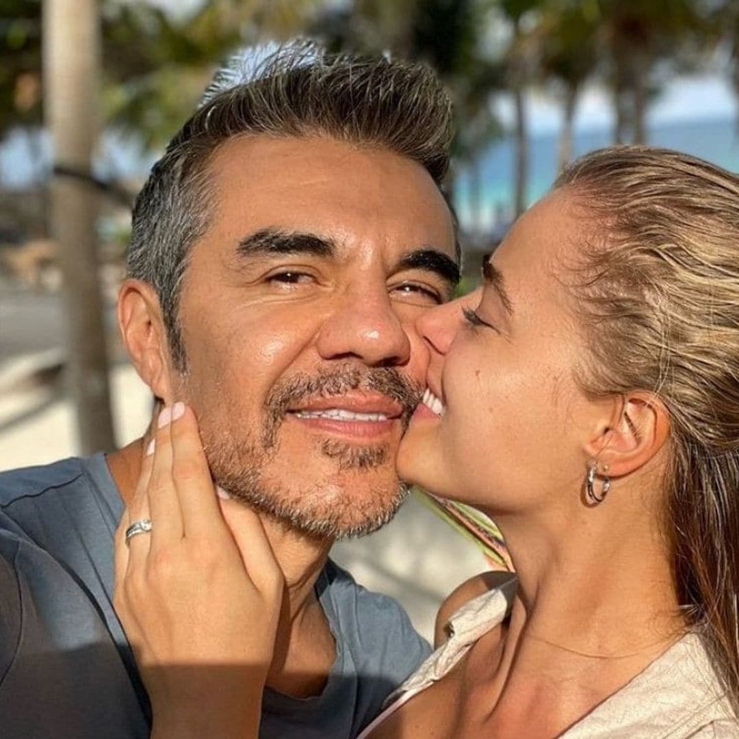 Emocionado, Adrián Uribe celebra el cumpleaños 31 de su esposa, Thuany Martins