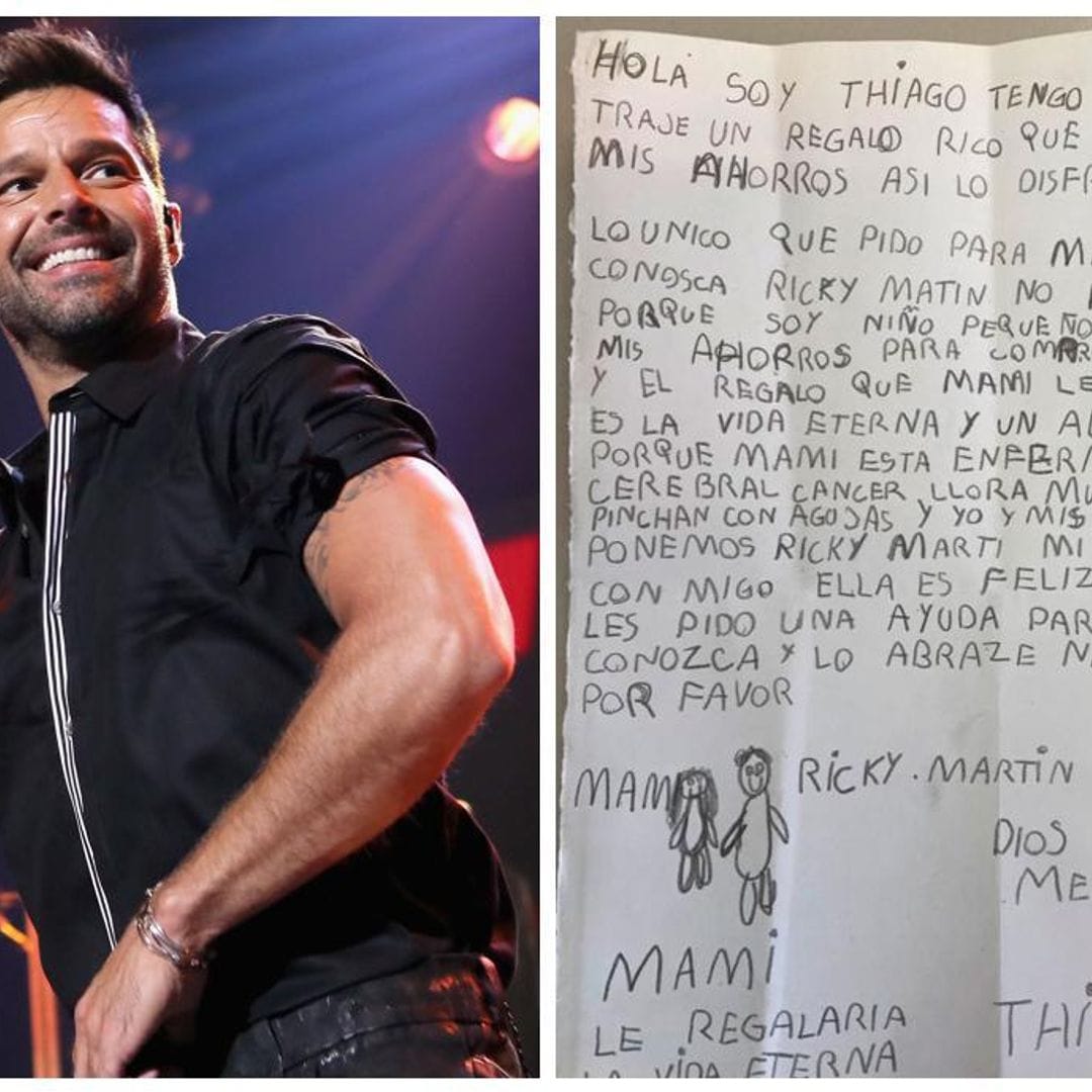 La conmovedora petición de un niño para que su mamá con cáncer conozca a Ricky Martin