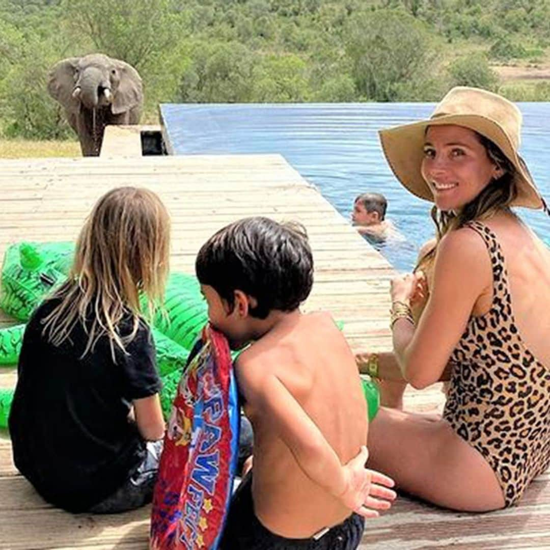 ¡Entre elefantes y leones! La apasionante aventura africana de Elsa Pataky y Chris Hemsworth con sus tres hijos