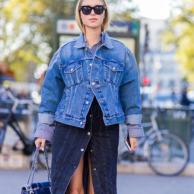 look doble denim camisa vaquera jeans zara mango