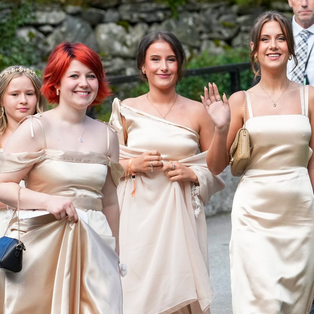 Las tres hijas de Marta Luisa de Noruega, grandes protagonistas de la boda real del año