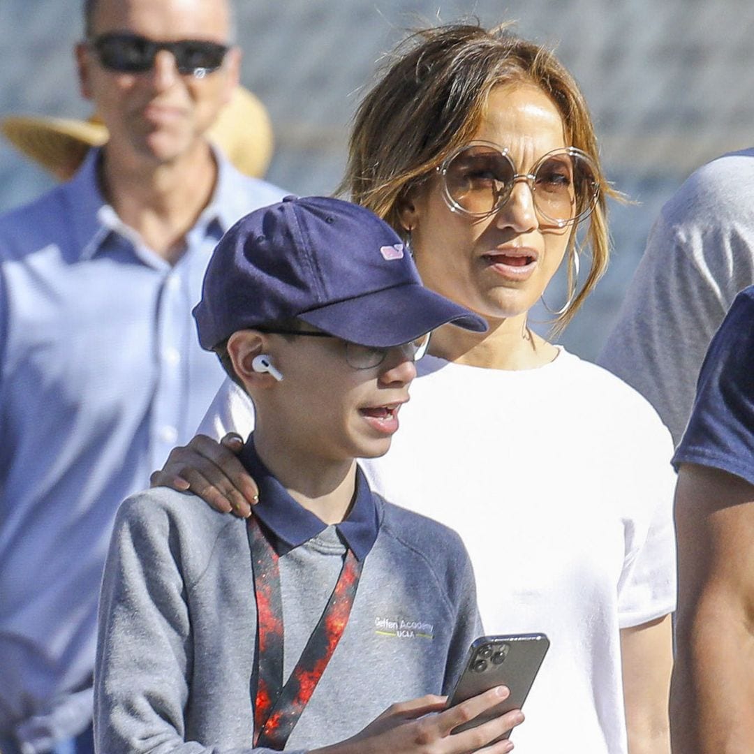 Max, el hijo de Jennifer Lopez y Marc Anthony, fue el gran cómplice de la cantante en su fiesta de cumpleaños