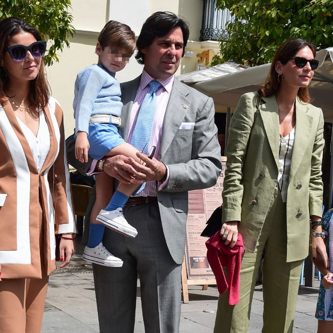 Francisco Rivera y Lourdes Montes disfrutan en familia del Domingo de Ramos más esperado tras dos años sin celebrarse