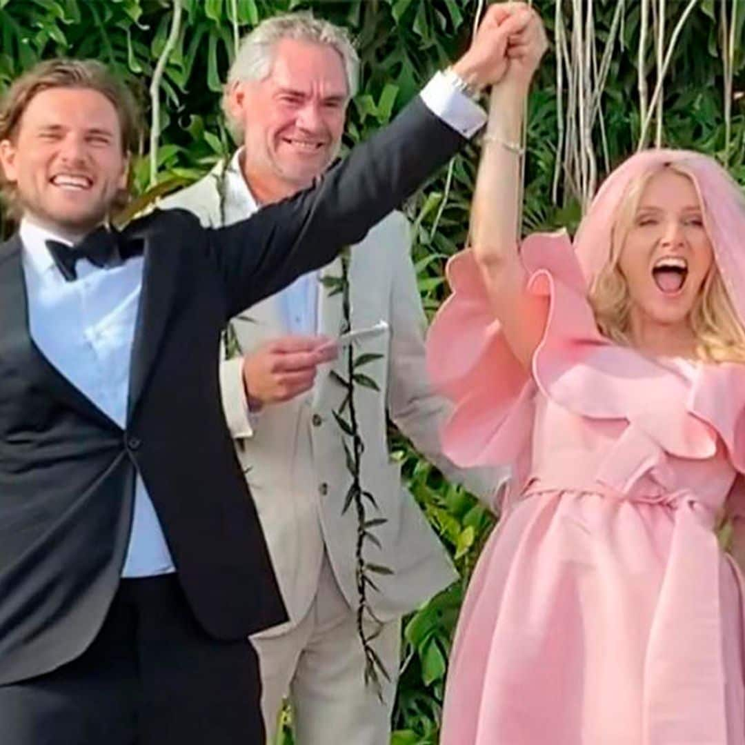 La imponente boda de Laura Brown, en Hawai y vestida de rosa Valentino