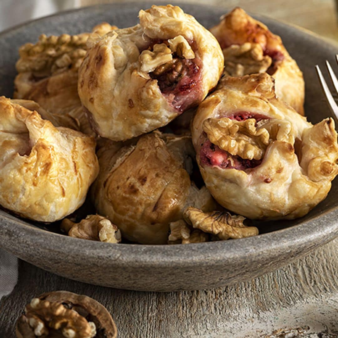 Canapés de queso y nueces