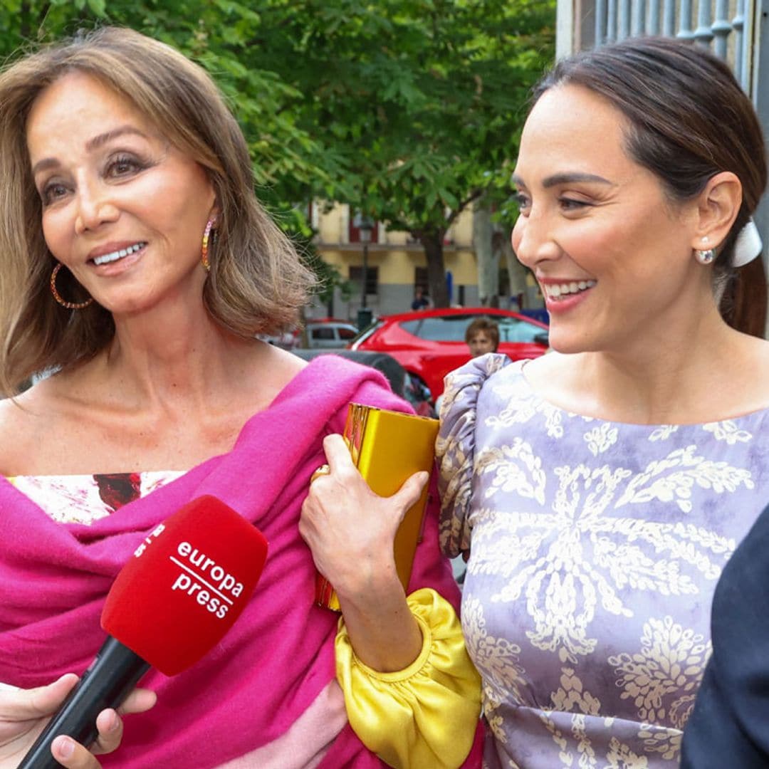 Isabel Preysler, Tamara Falcó y Ana Boyer asisten a la boda de una amiga íntima de la familia