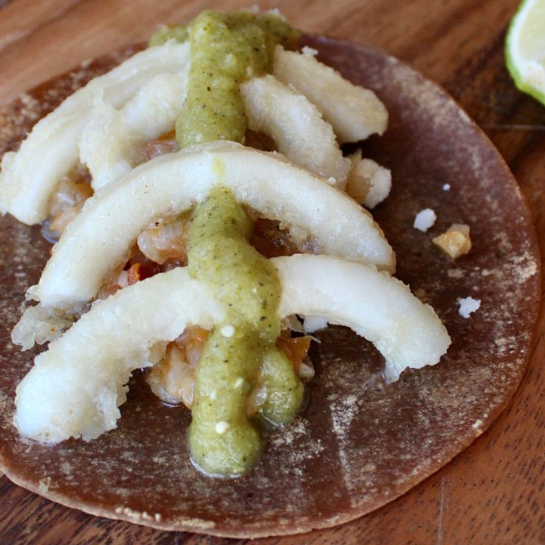 Tacos Gobernador de calamares