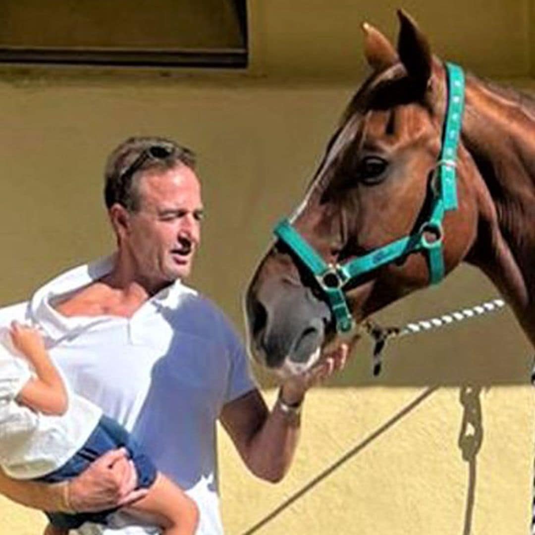 Alessandro Lequio presume de su pequeña amazona Ena... ¡que apunta muy buenas maneras!