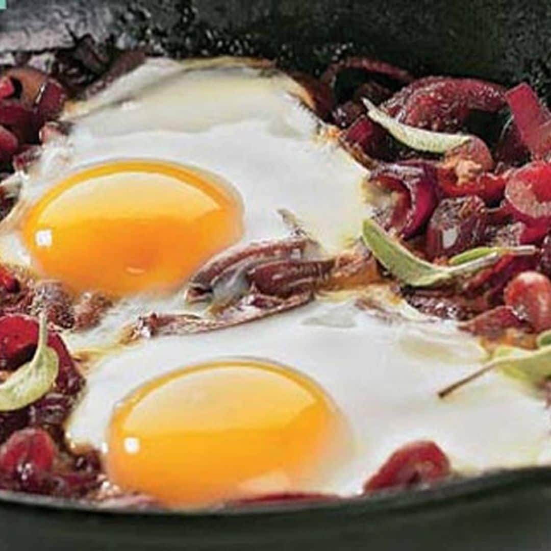 Huevos encebollados a la toscana