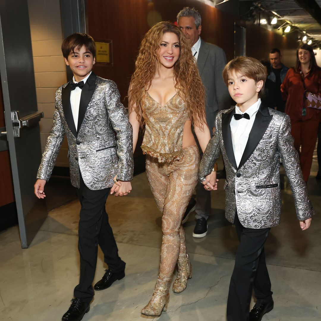 Shakira celebra con sus hijos Milan y Sasha su cumpleaños en los Grammy