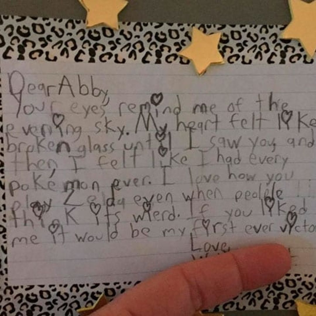 La carta de amor más romántica, escrita por un niño de solo 10 años