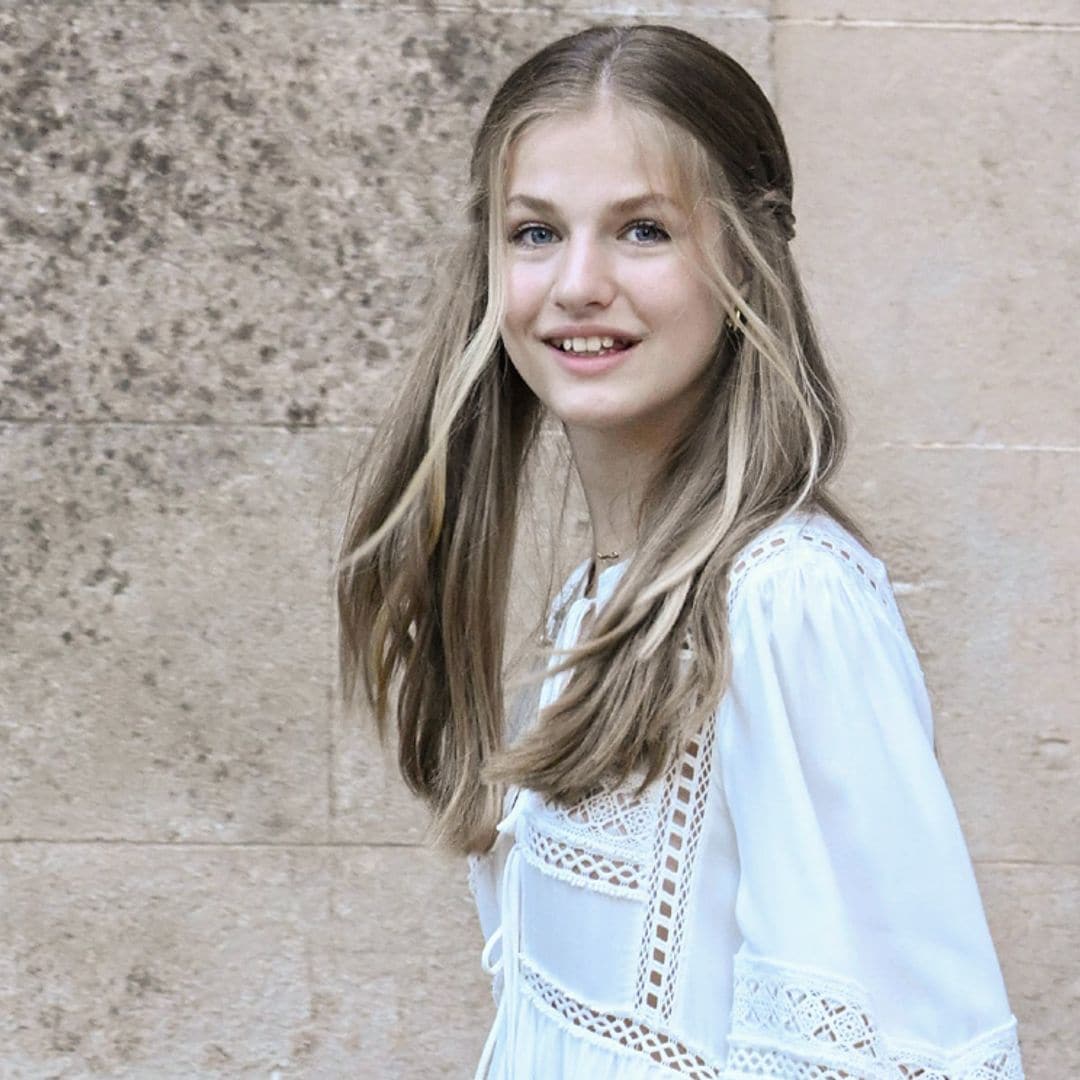 La imagen veraniega de Leonor con su mirada realzada y peinado natural con trenzas