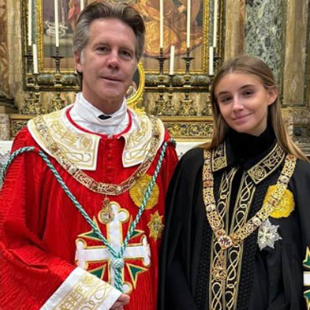 Filiberto de Saboya, acompañado por su hija Vittoria, se estrena como jefe de la Casa Real italiana