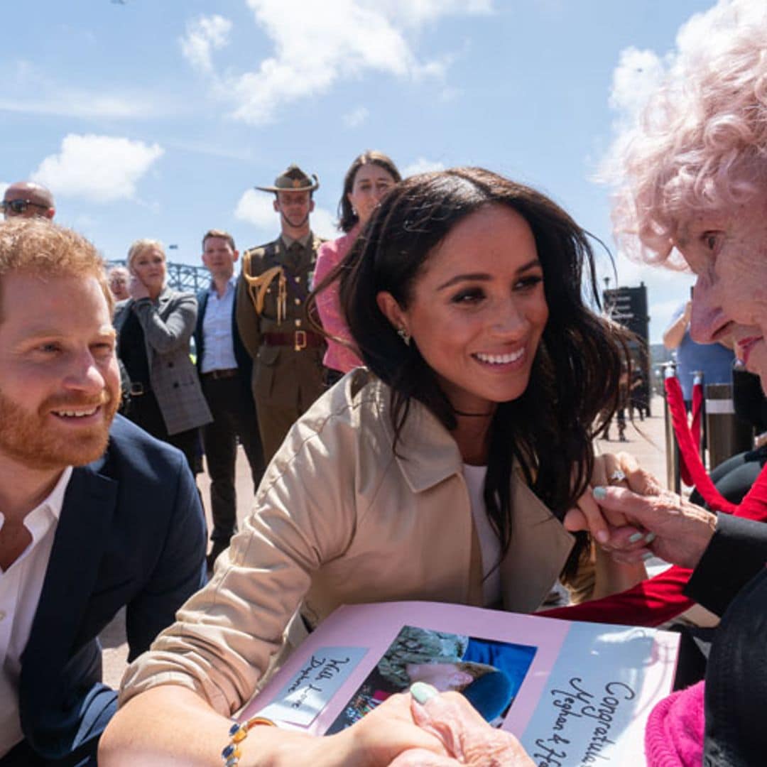 El Príncipe Harry y Meghan Markle sorprenden a una fan con este detalle por su cumpleaños 99