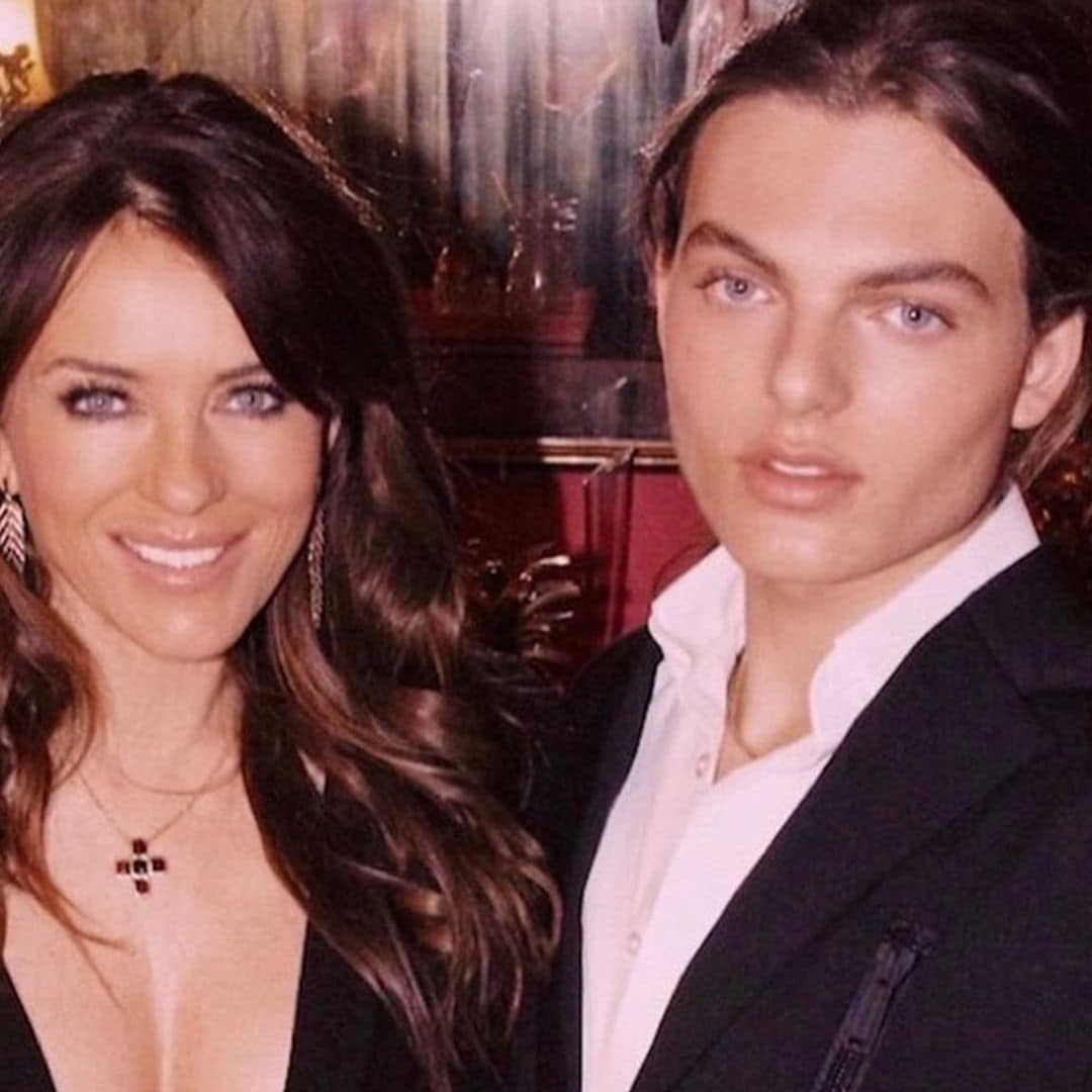 Elizabeth Hurley confunde a sus fans con una foto junto a su hijo