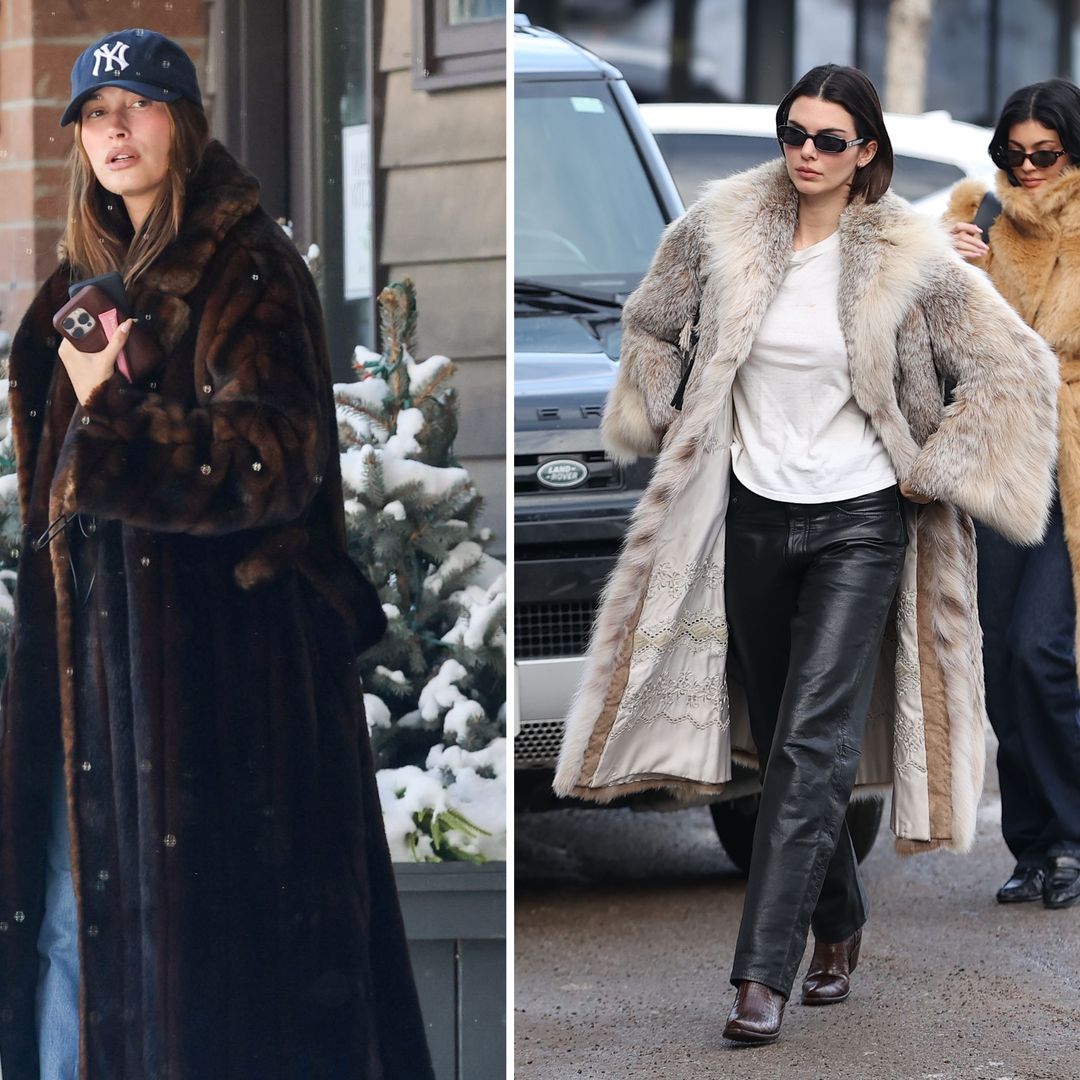 Hailey Bieber y las hermanas Jenner derrochan estilo en las montañas de Aspen