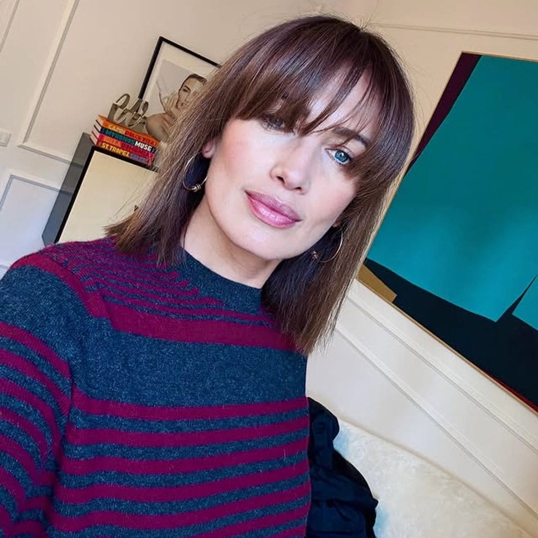 Nieves Álvarez's new long bangs