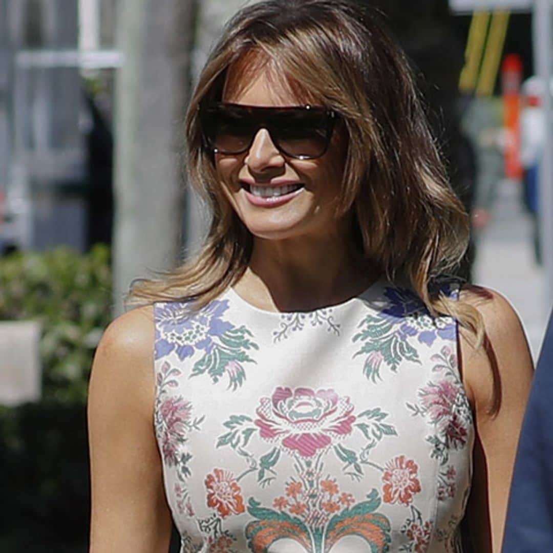 Melania Trump se fija en la reina Letizia y triunfa con su último look primaveral