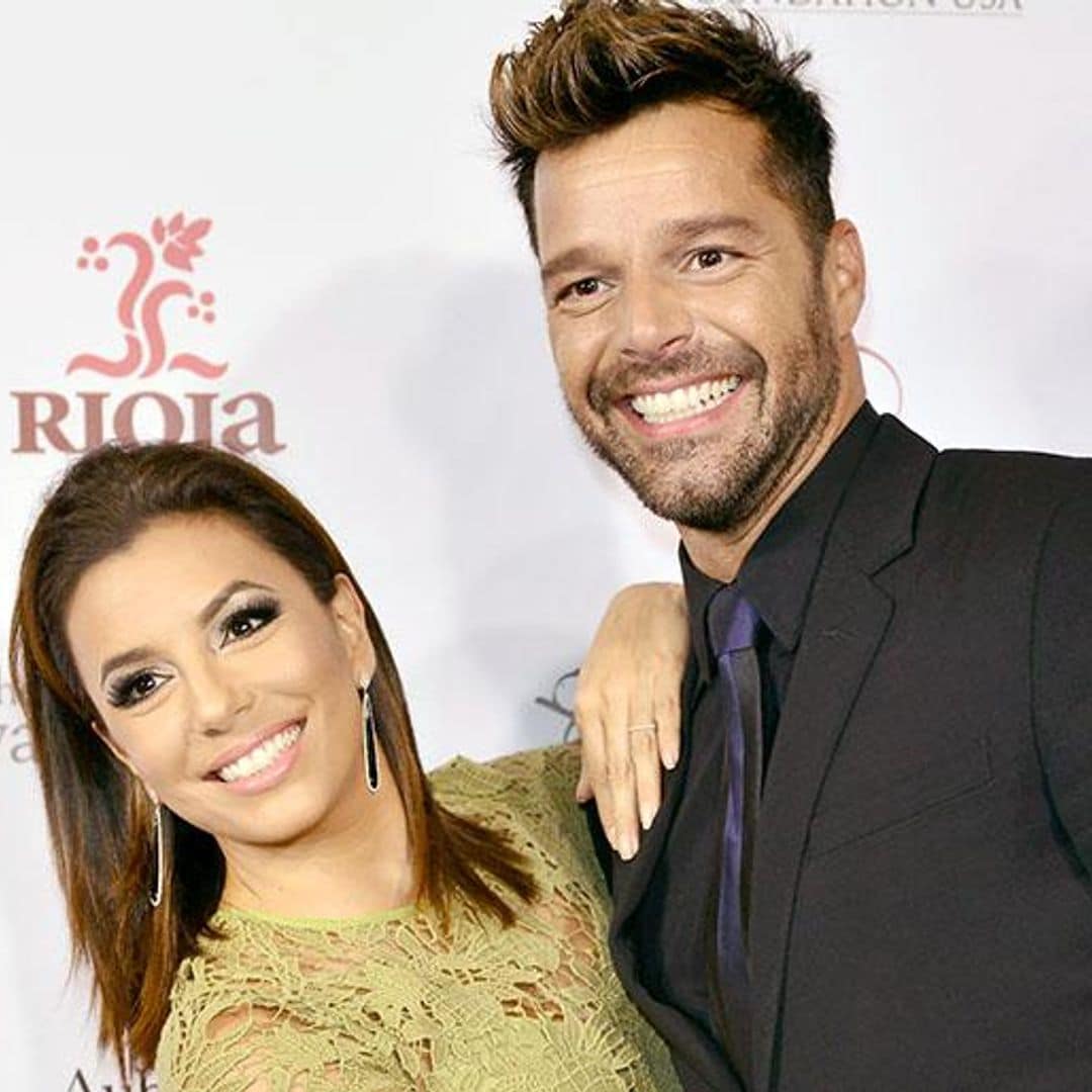 Ricky Martin y Eva Longoria: dos amigos que comparten grandes momentos