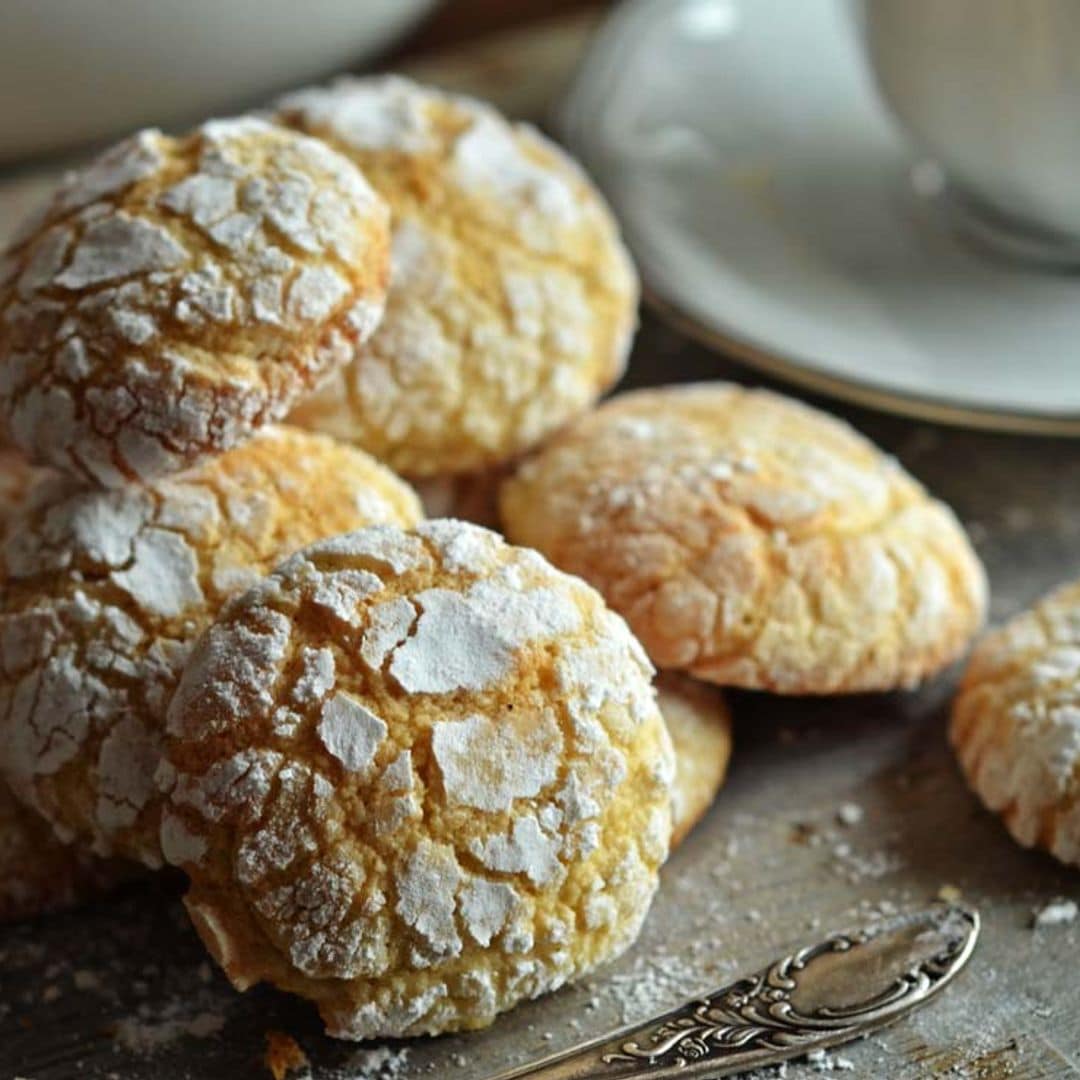 Galletas 'agrietadas' de almendra