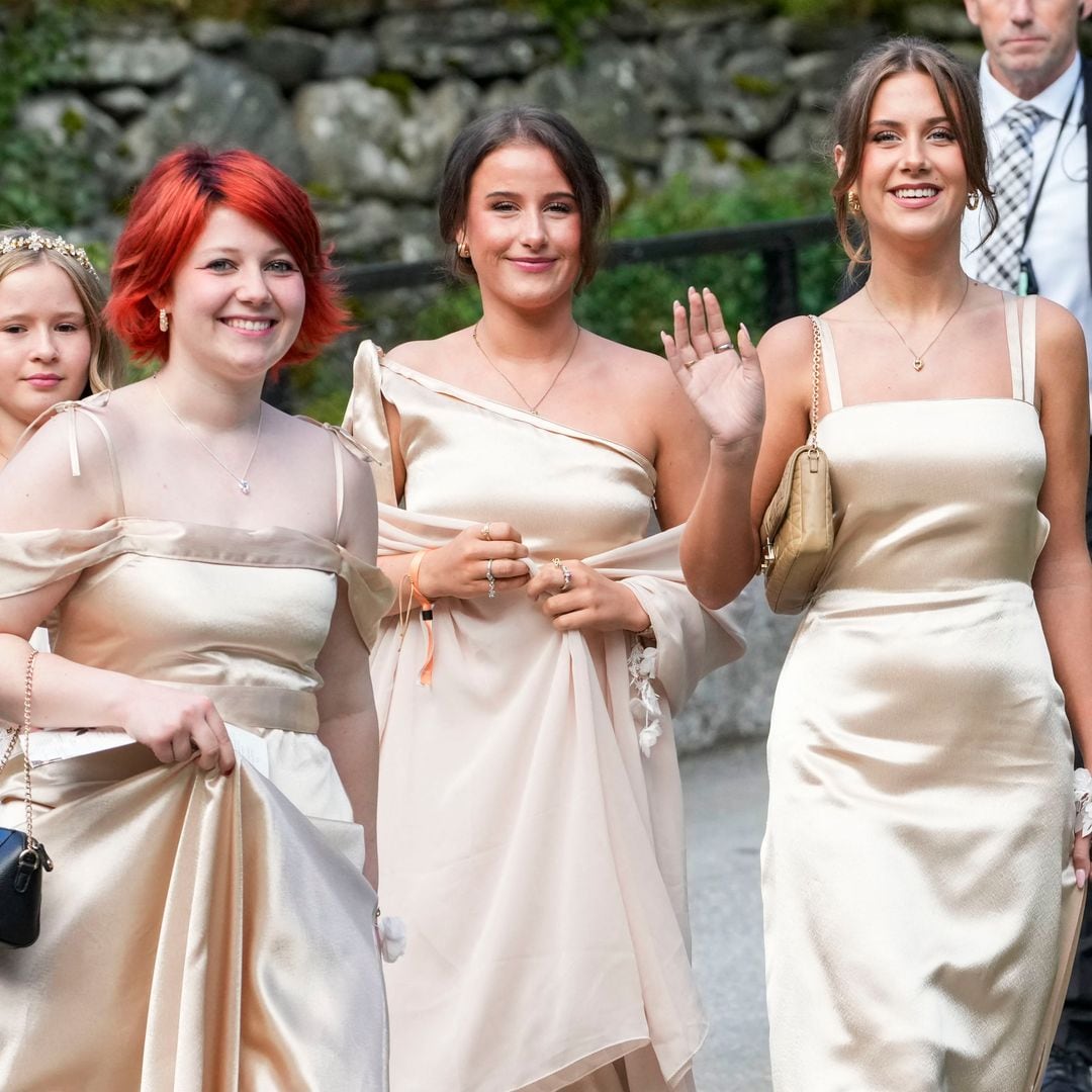 Las tres hijas de la princesa Marta Luisa de Noruega brillan en la boda real