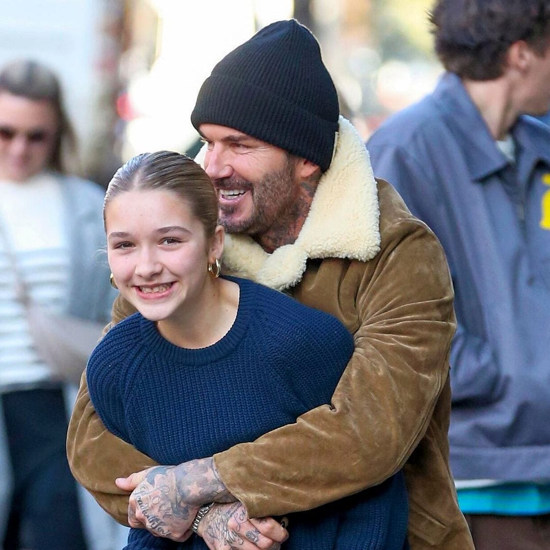David Beckham es el padre más tierno y protector con su hija Harper, de 12 años